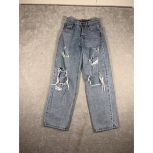 womens empyre‎ jeans wide leg distressed jeans size 3